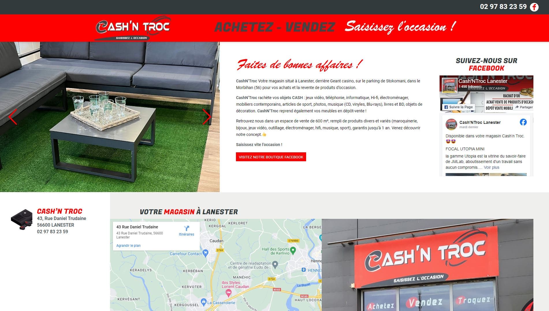 Cash'n Troc : Site web