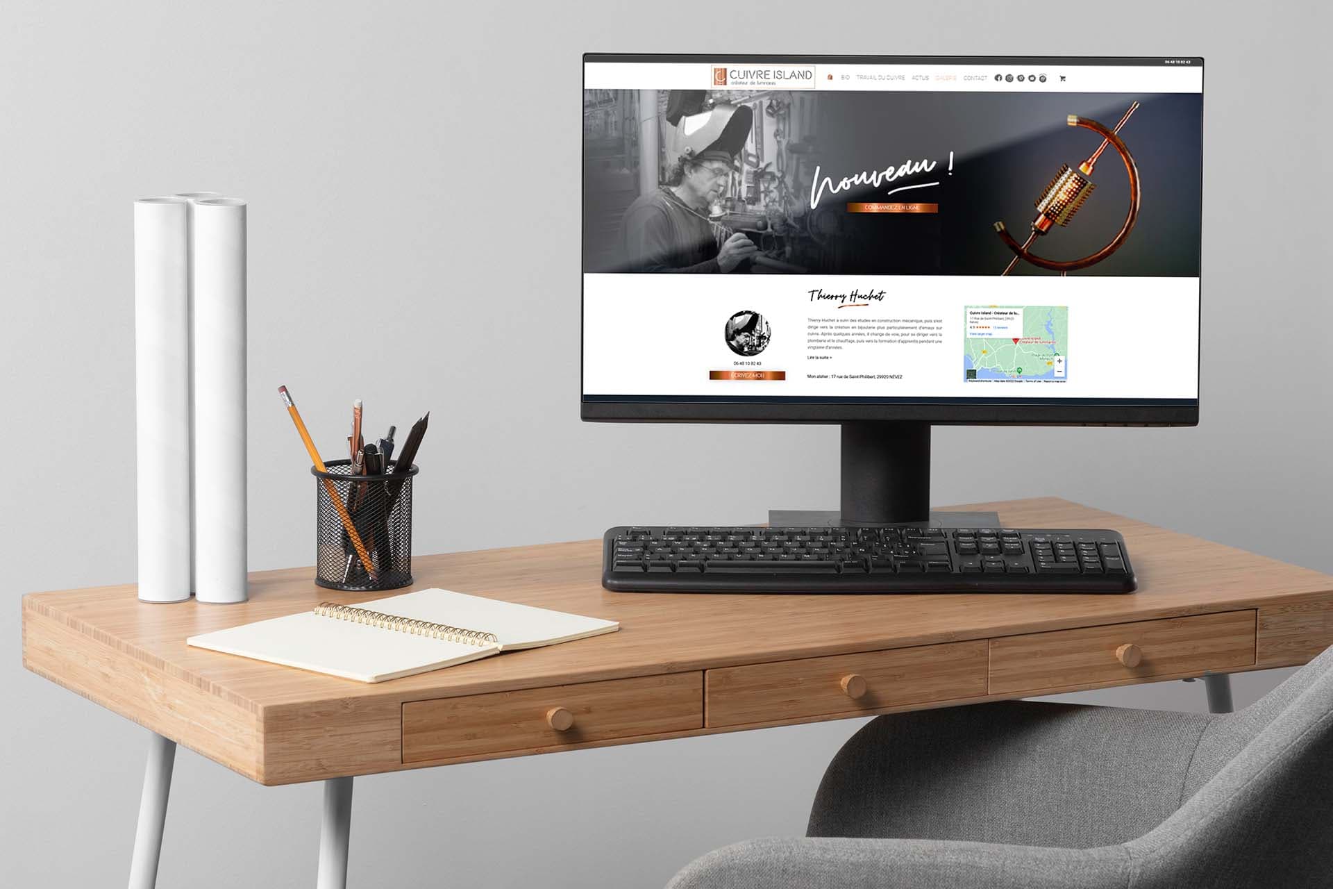 Cuivre Island : Site web