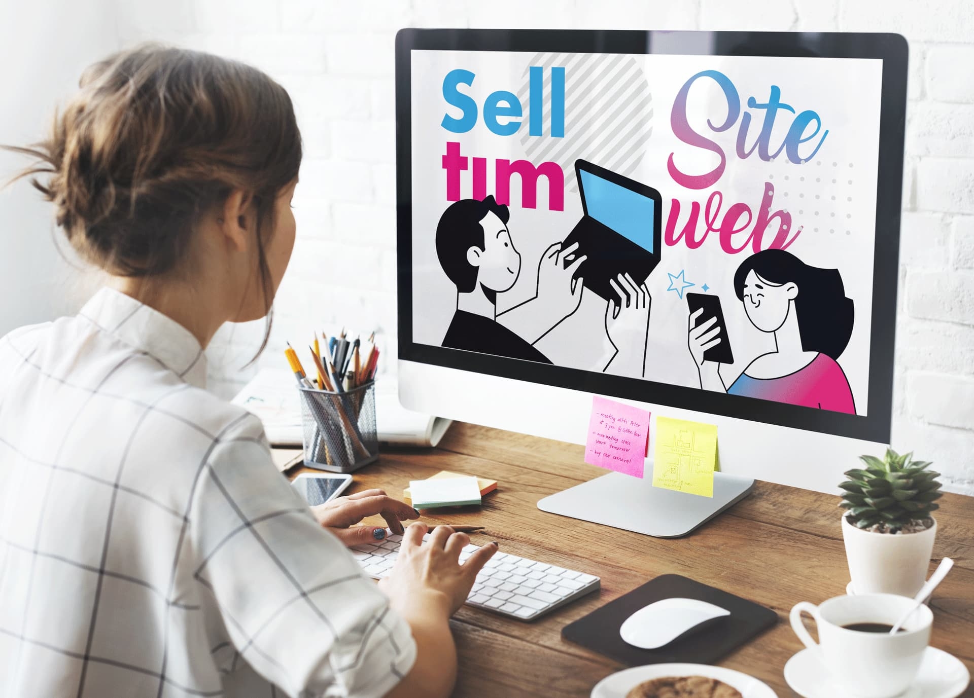 Mockup fond site web